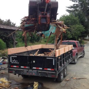 House demo clean-up in the Fraser Valley
