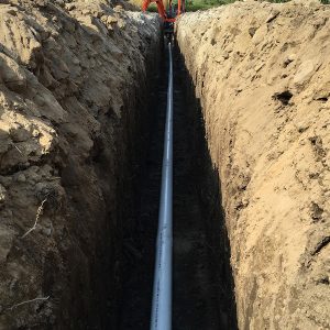 deep drainage piping