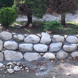 rock wall garden