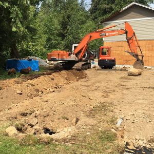site clean up after septic build